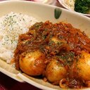 フライパンで作る！サバ缶と新じゃがのトマトカレー